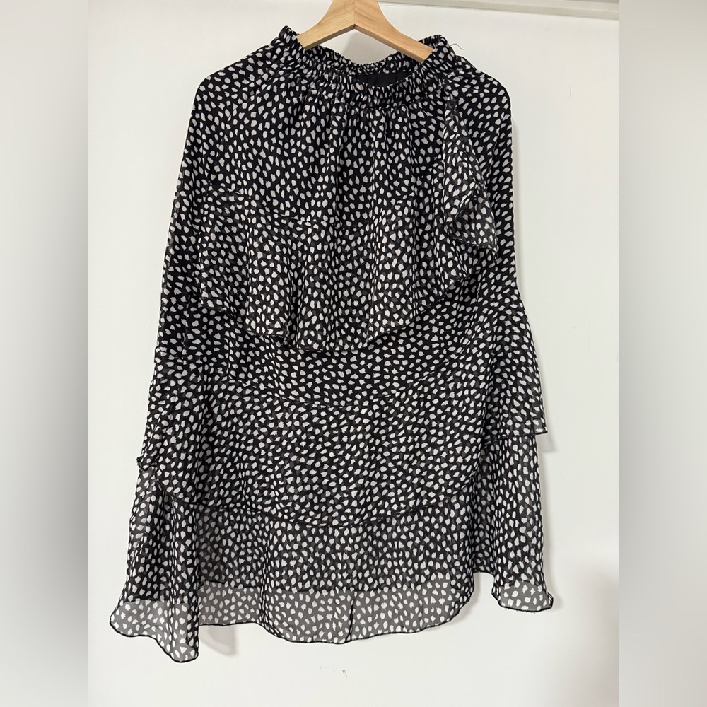 Black and White Polka Dot Women's Skirt